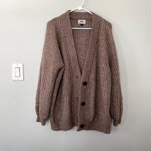 Universal Thread tan brown comfortable cardigan sweater knit style women size M